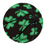 Pixel Clover St. Patrick's Day Print Basketball