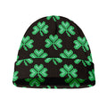 Pixel Clover St. Patrick's Day Print Beanie