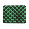 Pixel Clover St. Patrick's Day Print Bifold Wallet