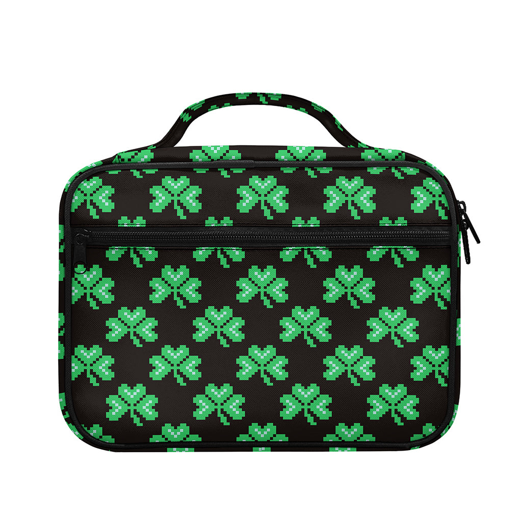 Pixel Clover St. Patrick's Day Print Briefcase Bible Bag