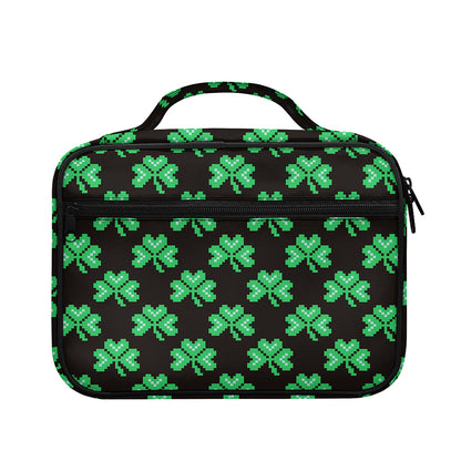 Pixel Clover St. Patrick's Day Print Briefcase Bible Bag