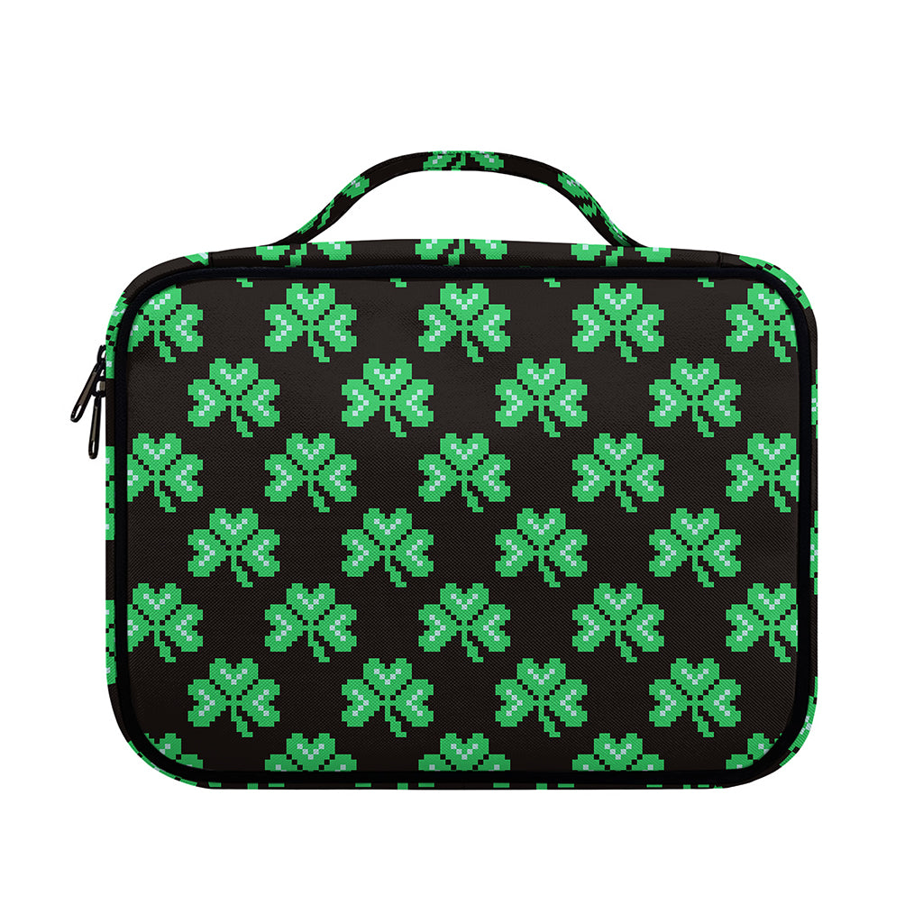 Pixel Clover St. Patrick's Day Print Briefcase Bible Bag