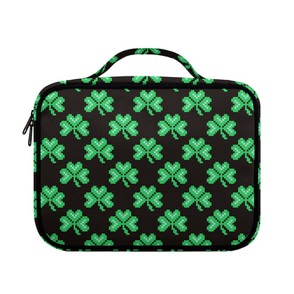 Pixel Clover St. Patrick's Day Print Briefcase Bible Bag