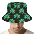 Pixel Clover St. Patrick's Day Print Bucket Hat