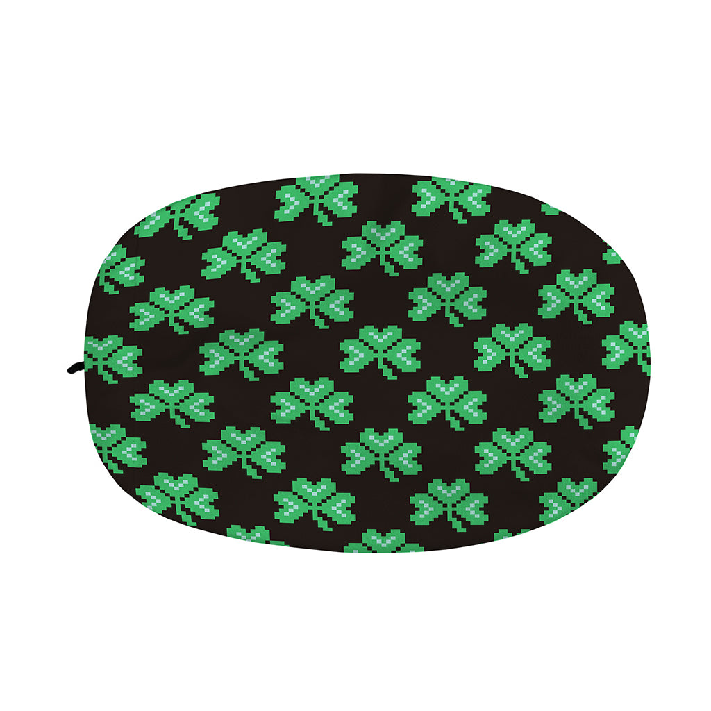 Pixel Clover St. Patrick's Day Print Car Side Mirror Covers