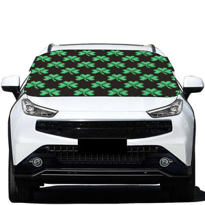 Pixel Clover St. Patrick's Day Print Car Windshield Snow Cover