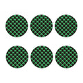 Pixel Clover St. Patrick's Day Print Coaster Set