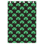 Pixel Clover St. Patrick's Day Print Curtain