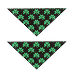 Pixel Clover St. Patrick's Day Print Dog Bandana