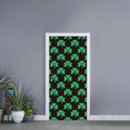 Pixel Clover St. Patrick's Day Print Door Sticker