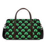 Pixel Clover St. Patrick's Day Print Duffle Bag