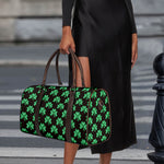 Pixel Clover St. Patrick's Day Print Duffle Bag