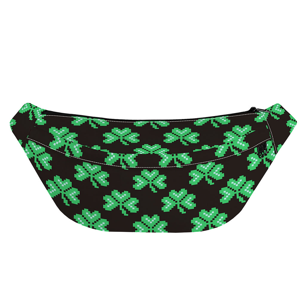 Pixel Clover St. Patrick's Day Print Fanny Pack