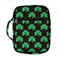 Pixel Clover St. Patrick's Day Print Front Pocket Bible Bag