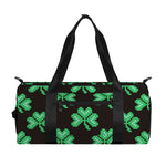 Pixel Clover St. Patrick's Day Print Gym Bag