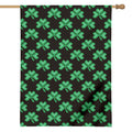 Pixel Clover St. Patrick's Day Print House Flag