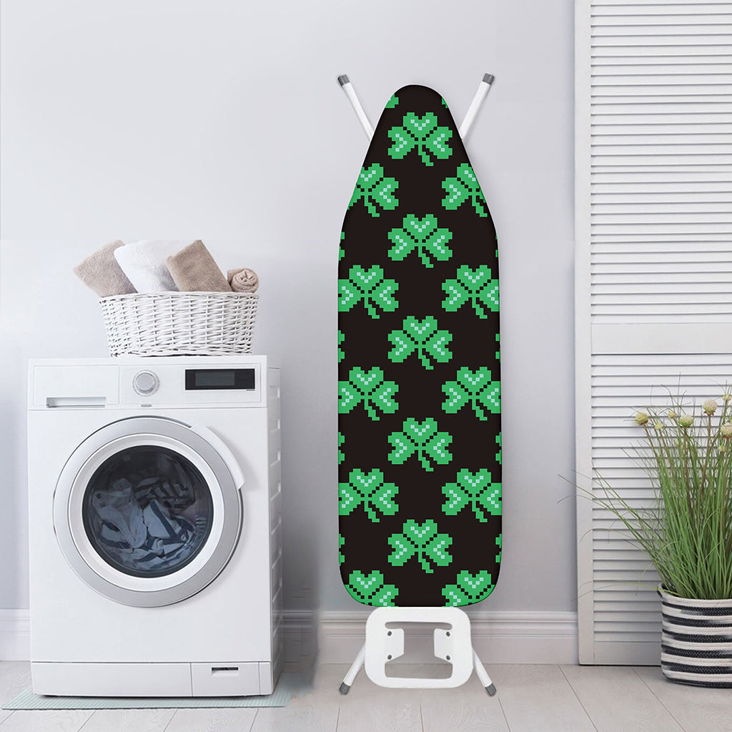 Pixel Clover St. Patrick's Day Print Ironing Board Cover