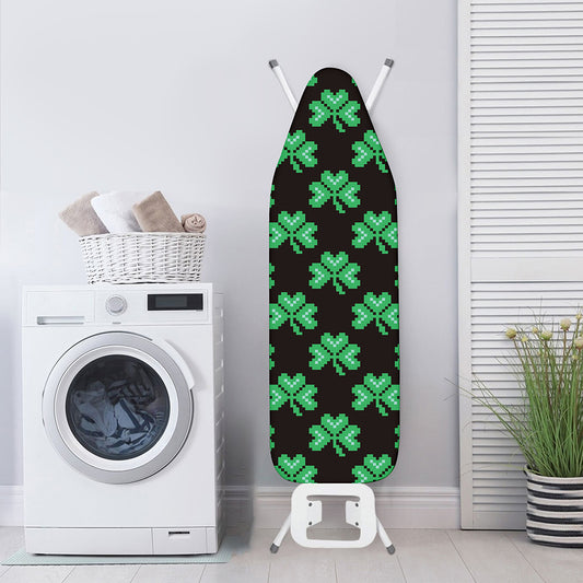 Pixel Clover St. Patrick's Day Print Ironing Board Cover