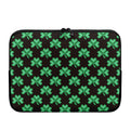 Pixel Clover St. Patrick's Day Print Laptop Sleeve