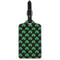 Pixel Clover St. Patrick's Day Print Luggage Tag