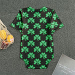 Pixel Clover St. Patrick's Day Print Men's Bodysuit