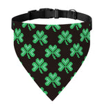 Pixel Clover St. Patrick's Day Print Over The Collar Dog Bandana