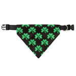 Pixel Clover St. Patrick's Day Print Over The Collar Dog Bandana