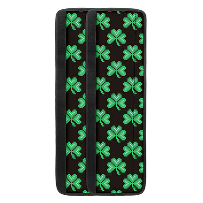 Pixel Clover St. Patrick's Day Print Refrigerator Handle Covers