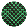 Pixel Clover St. Patrick's Day Print Round Blanket