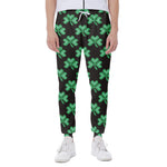Pixel Clover St. Patrick's Day Print Scuba Joggers