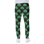 Pixel Clover St. Patrick's Day Print Scuba Joggers