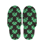 Pixel Clover St. Patrick's Day Print Slippers