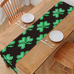 Pixel Clover St. Patrick's Day Print Table Runner