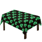 Pixel Clover St. Patrick's Day Print Tablecloth