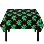 Pixel Clover St. Patrick's Day Print Tablecloth