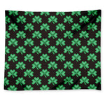 Pixel Clover St. Patrick's Day Print Tapestry