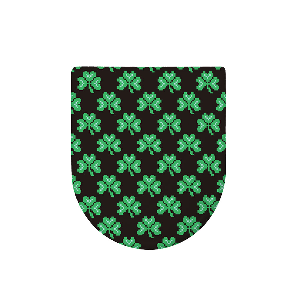 Pixel Clover St. Patrick's Day Print Toilet Lid Cover