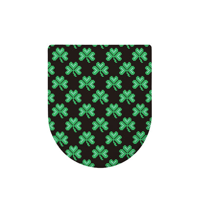 Pixel Clover St. Patrick's Day Print Toilet Lid Cover
