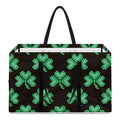 Pixel Clover St. Patrick's Day Print Utility Tote Bag
