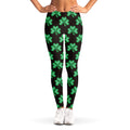 Pixel Clover St. Patrick's Day Print Women's Leggings