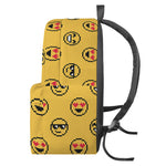 Pixel Emoji Pattern Print Backpack