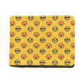 Pixel Emoji Pattern Print Bifold Wallet