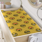 Pixel Emoji Pattern Print Changing Pad Cover