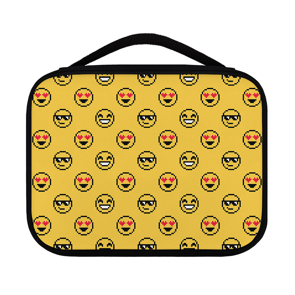 Pixel Emoji Pattern Print Classic Bible Case