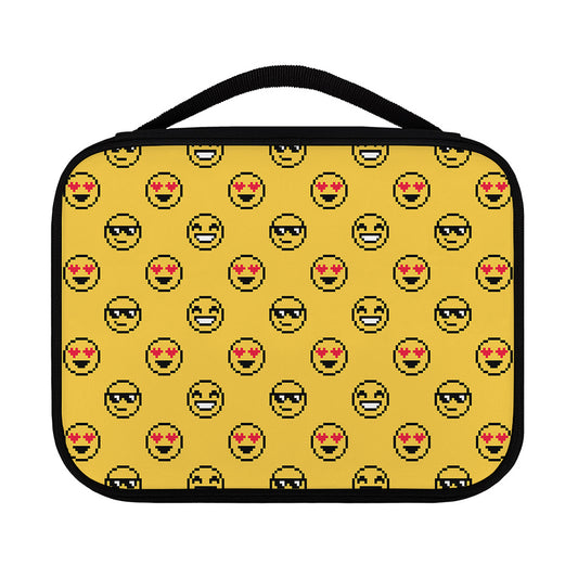 Pixel Emoji Pattern Print Classic Bible Case