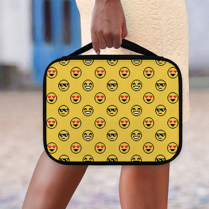 Pixel Emoji Pattern Print Classic Bible Case