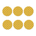 Pixel Emoji Pattern Print Coaster Set