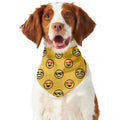 Pixel Emoji Pattern Print Dog Bandana