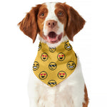 Pixel Emoji Pattern Print Dog Bandana
