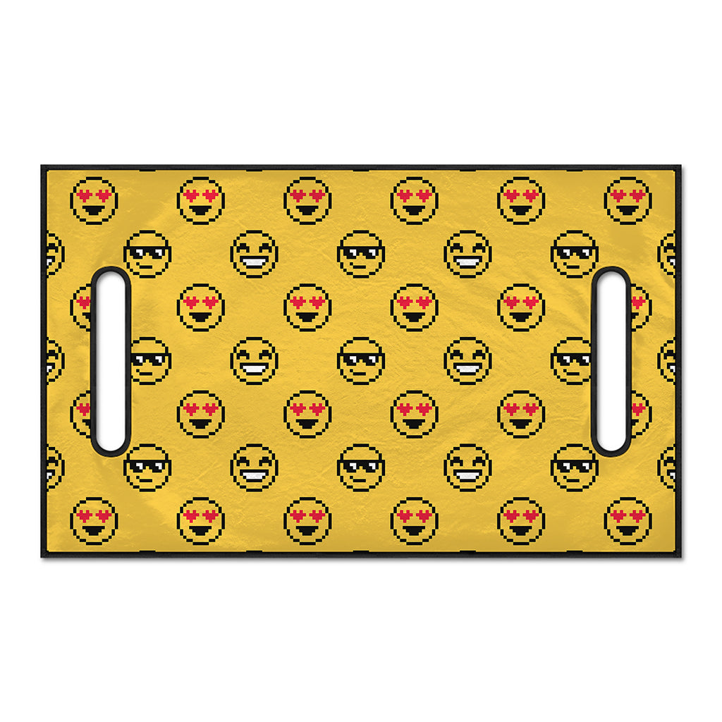 Pixel Emoji Pattern Print Golf Cart Seat Cover